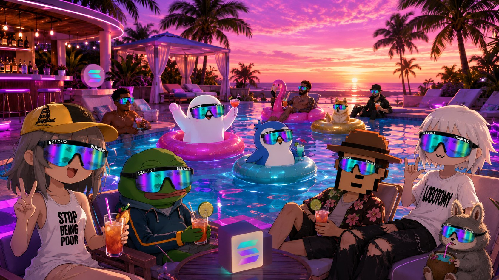 Solana Summer pool party